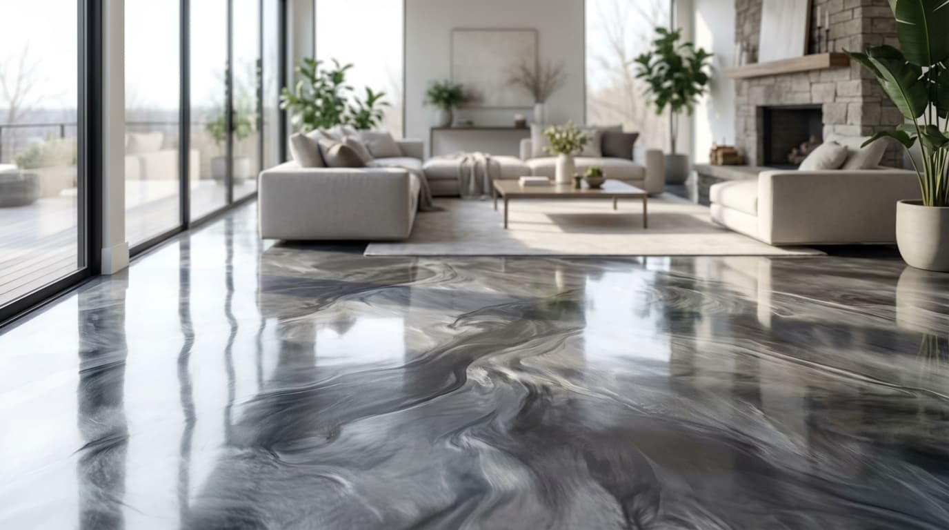 Designer Metallic Floors